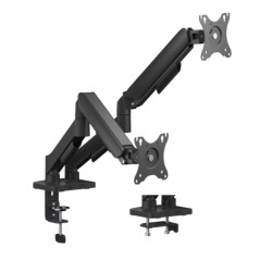 Buy eSTUFF Dual Gas Spring Monitor Mount - Ergonomic & Adjustable for Ultimate Viewing Comfort!